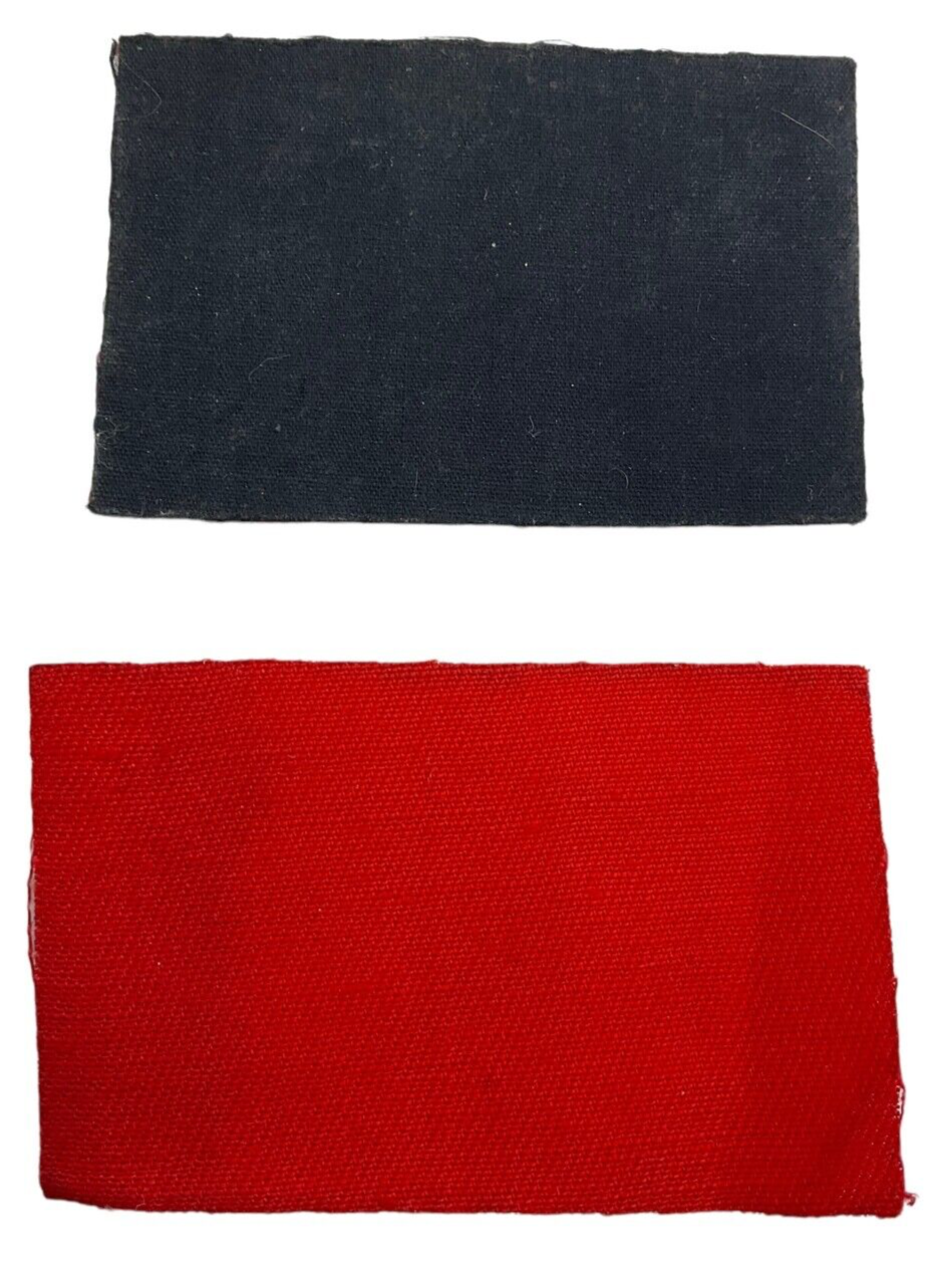 WW2 Canadian 1st Division Canvas Sleeve Patch Insignia Pair WW2 Canadian 1st Division Canvas Sleeve Patch Insignia Pair