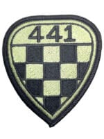 Canadian RCAF 441 Squadron Checkerboard OD Green Patch Crest