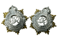WW2 Canadian RCASC Service Corps Officers Collar Badge Pair