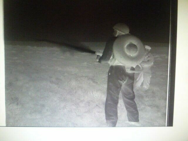 WW2 British Airborne Para Flamethrower Test Original Negative #132 WW2 British Airborne Para Flamethrower Test Original Negative #132