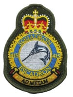 Canadian Forces RCAF 415 Squadron Heraldic Colour OD Green Crest Patch