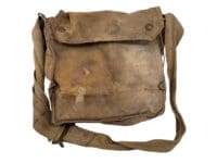 WW1 British BEF Respirator Bag With US AEF Respirator Mask