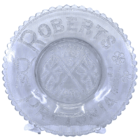 Boer War British 1900 Roberts Pretoria Commemorative Pressed Glass Plate Boer War British 1900 Roberts Pretoria Commemorative Pressed Glass Plate