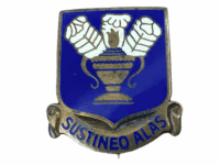 US USAAF Technical Training Command Enameled DUI Collar Insignia Badge Pin Back