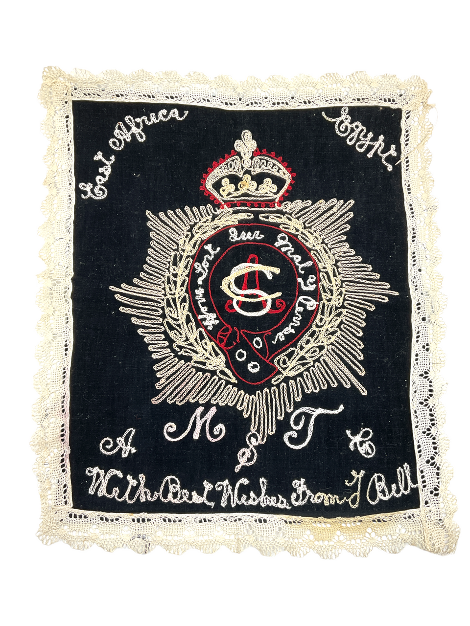 WW1 British Army Service Corps Sweetheart Embroidered Mat 15 x 15 Inch WW1 British Army Service Corps Sweetheart Embroidered Mat 15 x 15 Inch