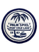 Canadian RCAF Palm Spiel Cold Lake 1967 Curling Crest Patch Vintage