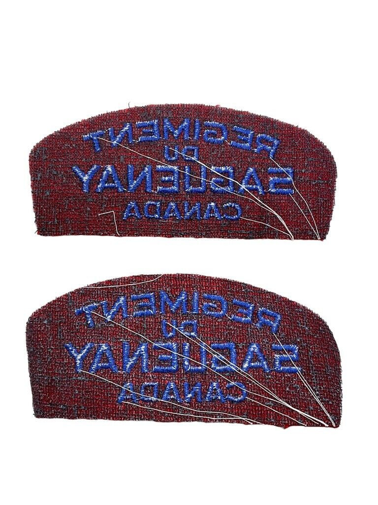 Canadian Regiment Du Saguenay Shoulder Titles Pair Canadian Regiment Du Saguenay Shoulder Titles Pair