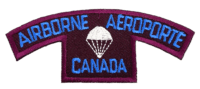 Canadian Airborne Aeroporte Canada Shoulder Title Insignia Single