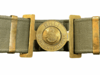 Canadian RHLI Hamilton Light Infantry P37 Web Belt & Brass Buckle
