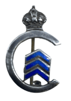 WW1 Canadian CEF Blue Enamel Three Year Service Stripes Veterans Lapel Pin Badge WW1 Canadian CEF Blue Enamel Three Year Service Stripes Veterans Lapel Pin Badge