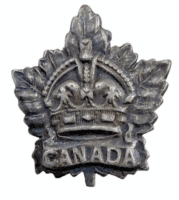 WW1 Canadian CEF General List Officers Collar Badge Insignia Single 1918 Dated