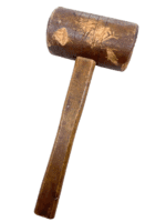 WW2 Canadian 1939 Dated Wood Mallet Two Piece C Broad Arrow