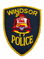 Canadian Windsor Ontario Yellow Edge Police Patch Canadian Windsor Ontario Yellow Edge Police Patch