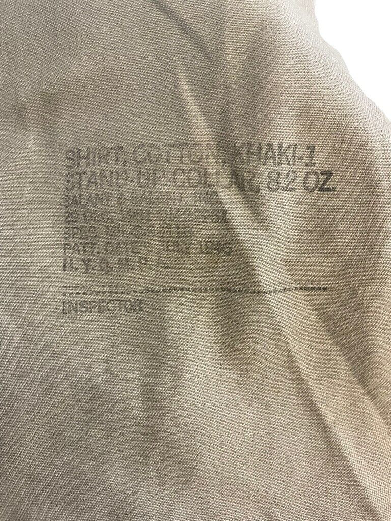 US Army Korean War Service Numbered Other Ranks Shirt Size 15 US Army Korean War Service Numbered Other Ranks Shirt Size 15