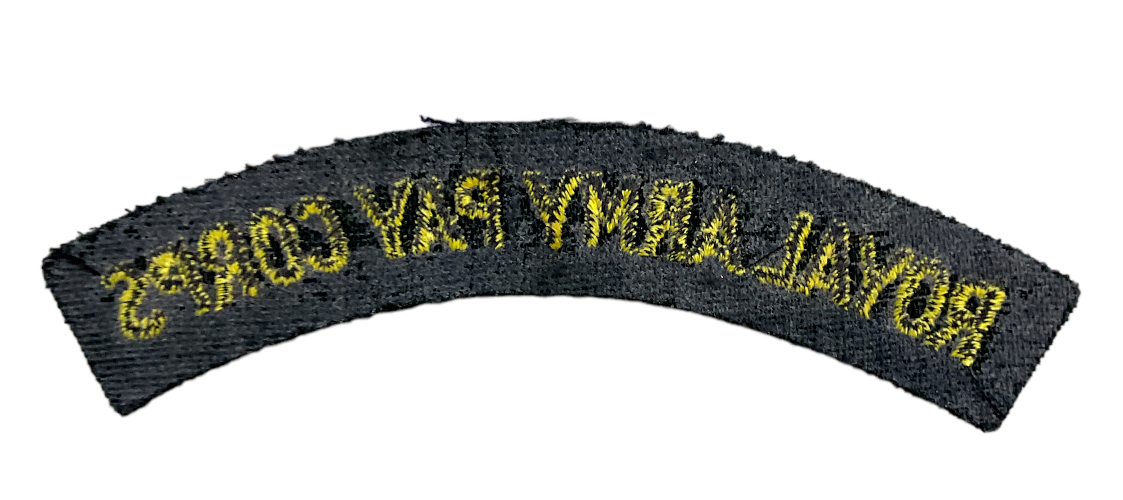 WW2 British Royal Army Pay Corps Cloth Shoulder Title WW2 British Royal Army Pay Corps Cloth Shoulder Title