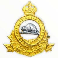 Canadian RCAPC Pay Corps Officers Cap Badge Insignia