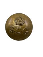 WW2 Canadian Stormont Dundas Glengarry Officers Large Size Tunic Button
