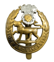 WW1 British BEF York & Lancaster Regiment Cap Badge