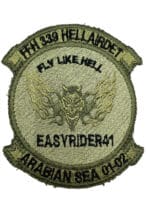 Canadian Forces RCAF FFH 339 Hellairdet Arabian Sea OD Green Crest Patch Vintage