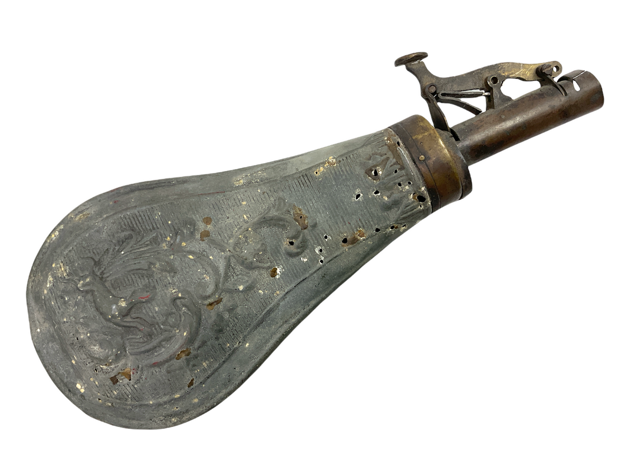 Victorian British Canadian Powder Horn 1 Victorian British Canadian Powder Horn 1