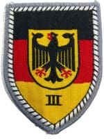 West German Military Region 3 Patch Insignia
