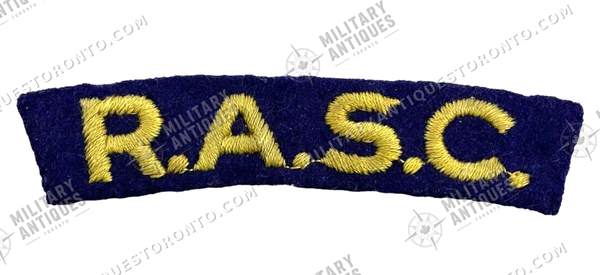 Ww2 Rasc Markings WW2 British Royal Army Service Corps RASC Shoulder Title Insignia ...