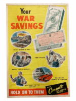 Canadian Home Front War Savings Poster Dominion Of Canada 24 x 36 Inches