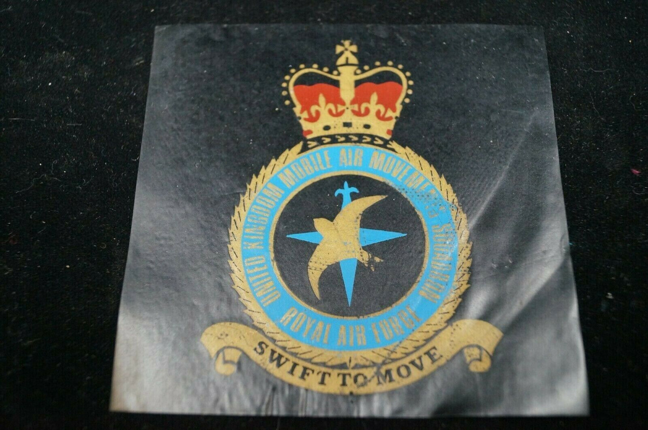Post WW2 British RAF Zapper Sticker Air Movement Squadron Post WW2 British RAF Zapper Sticker Air Movement Squadron