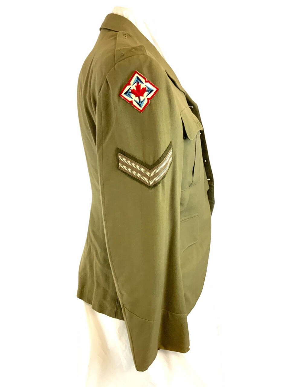Canadian Korean War Highland Tropical Worsted Jacket 38 Chest Height 5'8 Named Canadian Korean War Highland Tropical Worsted Jacket 38 Chest Height 5'8 Named