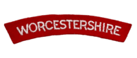 WW2 British Worcestershire Regiment Shoulder Title Patch Insignia Single WW2 British Worcestershire Regiment Shoulder Title Patch Insignia Single