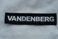Canadian Police Fire Name Tape Vandenberg