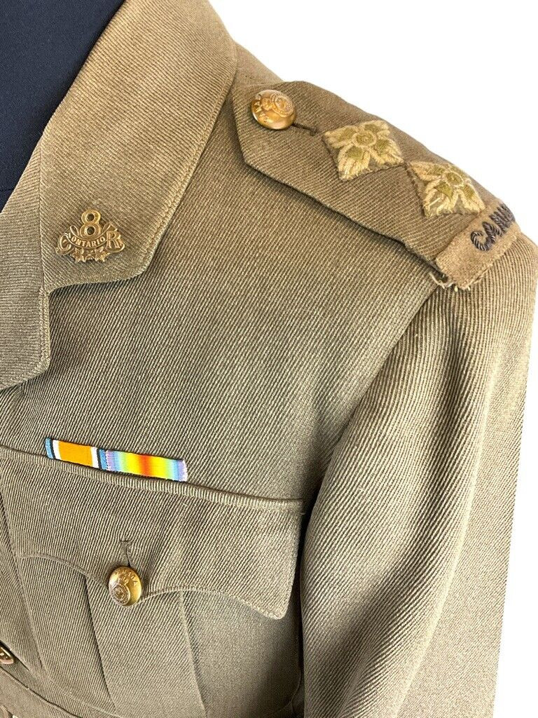 WW1 Canadian CEF Officers 8th Central Ontario Regiment Lt Tunic Unnamed WW1 Canadian CEF Officers 8th Central Ontario Regiment Lt Tunic Unnamed