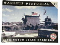 WW2 US Navy Lexington Class Carriers Warship Pictorial Soft Cover Reference Book