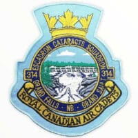 Canadian 314 Cataracts Squadron Grand Falls NB RCAC Air Cadets Crest Vintage