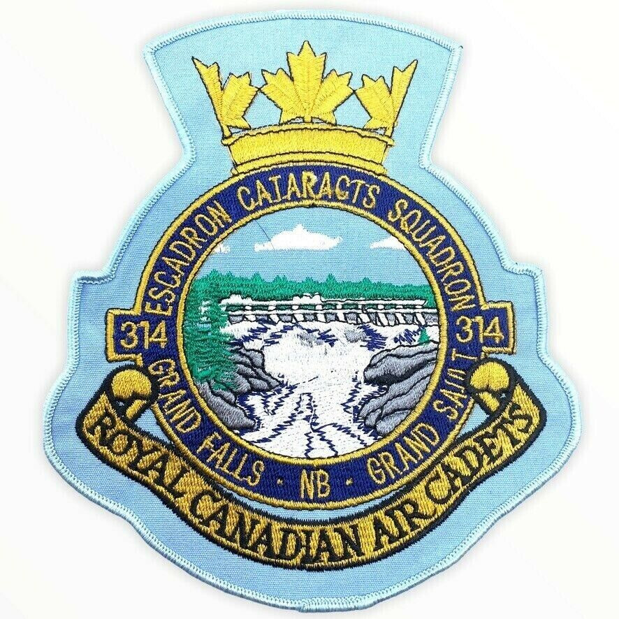 Canadian 314 Cataracts Squadron Grand Falls NB RCAC Air Cadets Crest Vintage Canadian 314 Cataracts Squadron Grand Falls NB RCAC Air Cadets Crest Vintage