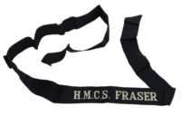 Royal Canadian Navy HMCS Fraser Cap Tally Full Length