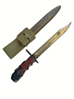 WW2 British Army Jungle Carbine #7 Bayonet with Scabbard and Frog