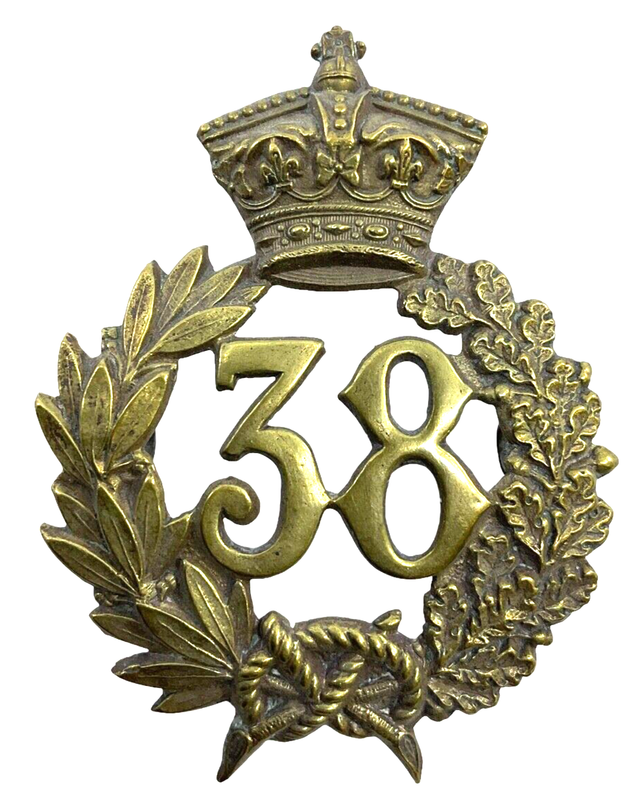 Victorian British 38th 1st Staffordshire Glengarry Badge Victorian British 38th 1st Staffordshire Glengarry Badge