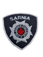 Canadian Sarnia Ontario Fire Service Department White Border Patch