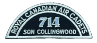 Canadian RCAC Air Cadets 714 Sqn Collingwood Shoulder Title Insignia Patch