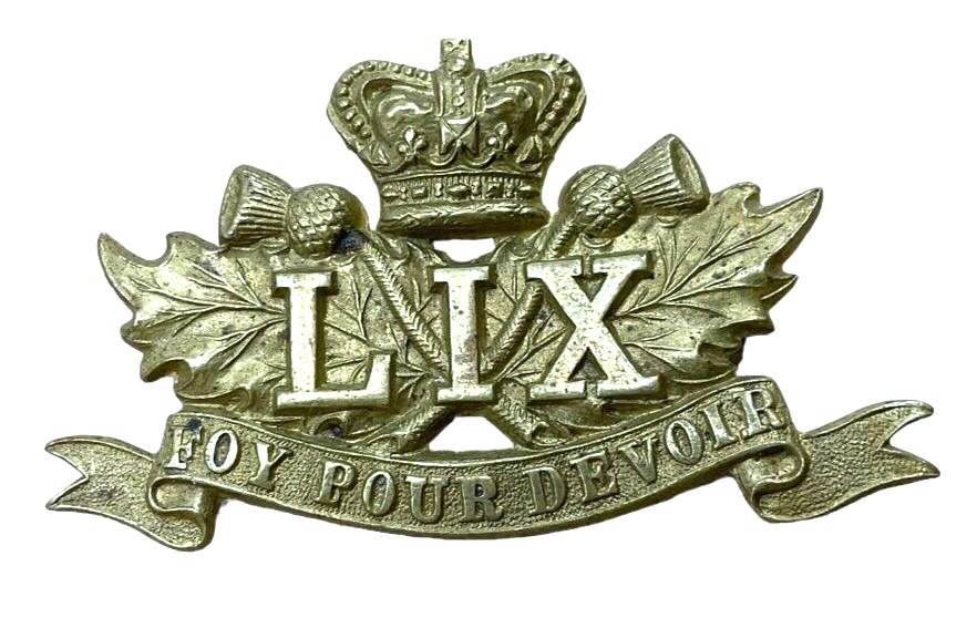 Canadian Militia 59th Battalion Collar Badge Insignia Canadian Militia 59th Battalion Collar Badge Insignia