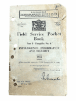 WW2 Canadian Field Service Pocket Book Intel Info & Security SC Reference Book