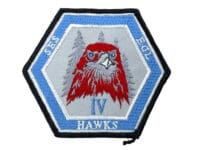Canadian Forces RCAF Bagotville SES EGL 4 Hawks Squadron Crest Patch Vintage Canadian Forces RCAF Bagotville SES EGL 4 Hawks Squadron Crest Patch Vintage