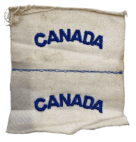 WW2 Royal Canadian Navy RCN CANADA Nationality Shoulder Insignia Pair