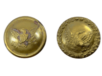 Mexican American War US Shako Helmet Boss Pair & Fittings Mexican American War US Shako Helmet Boss Pair & Fittings