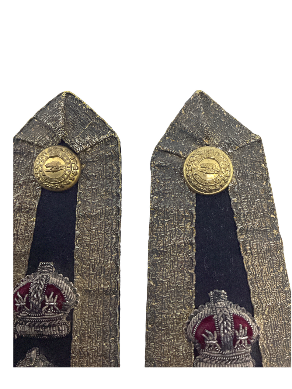 Canadian Militia Officers Full Colonel Mess Dress Shoulder Boards Canadian Militia Officers Full Colonel Mess Dress Shoulder Boards