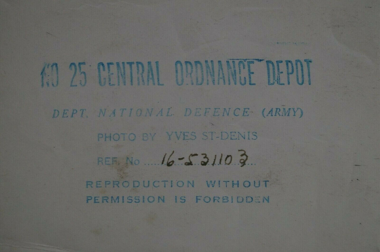 Cold War Era Canadian No 25 Central Ordnance Depot DND Army RCOC Photo Cold War Era Canadian No 25 Central Ordnance Depot DND Army RCOC Photo