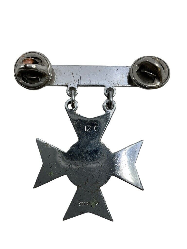 US USMC Marine Corps Rifle Sharpshooter Qualification Badge Insignia Sterling US USMC Marine Corps Rifle Sharpshooter Qualification Badge Insignia Sterling