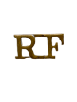 WW1 British Royal Fusiliers Brass Shoulder Title Single WW1 British Royal Fusiliers Brass Shoulder Title Single