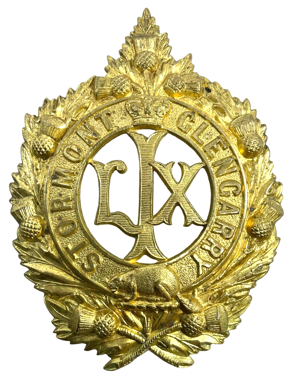 Canadian Militia Officers Stormont & Glengarry Cap Badge Canadian Militia Officers Stormont & Glengarry Cap Badge